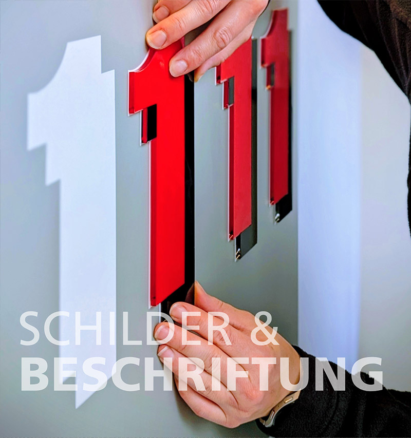 Schilder und Beschriftungen